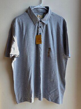 NWT Life Khaki Slim Gray Polo Shirt Big & Tall Size XXL